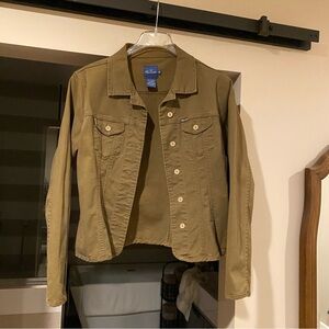 Faconnable Women's Olive/Brown Jacket